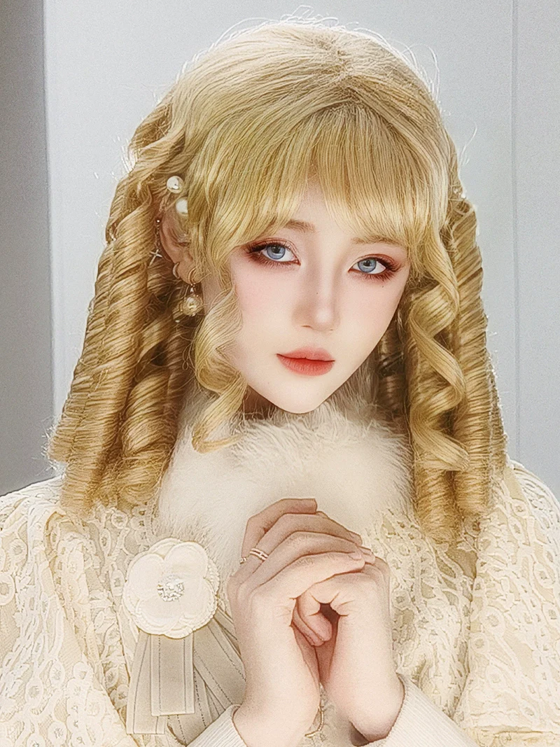 Mabuxi - 33CM Sparkling Lolita Wig Roman Curls Gorgeous Court Wig - Image 3