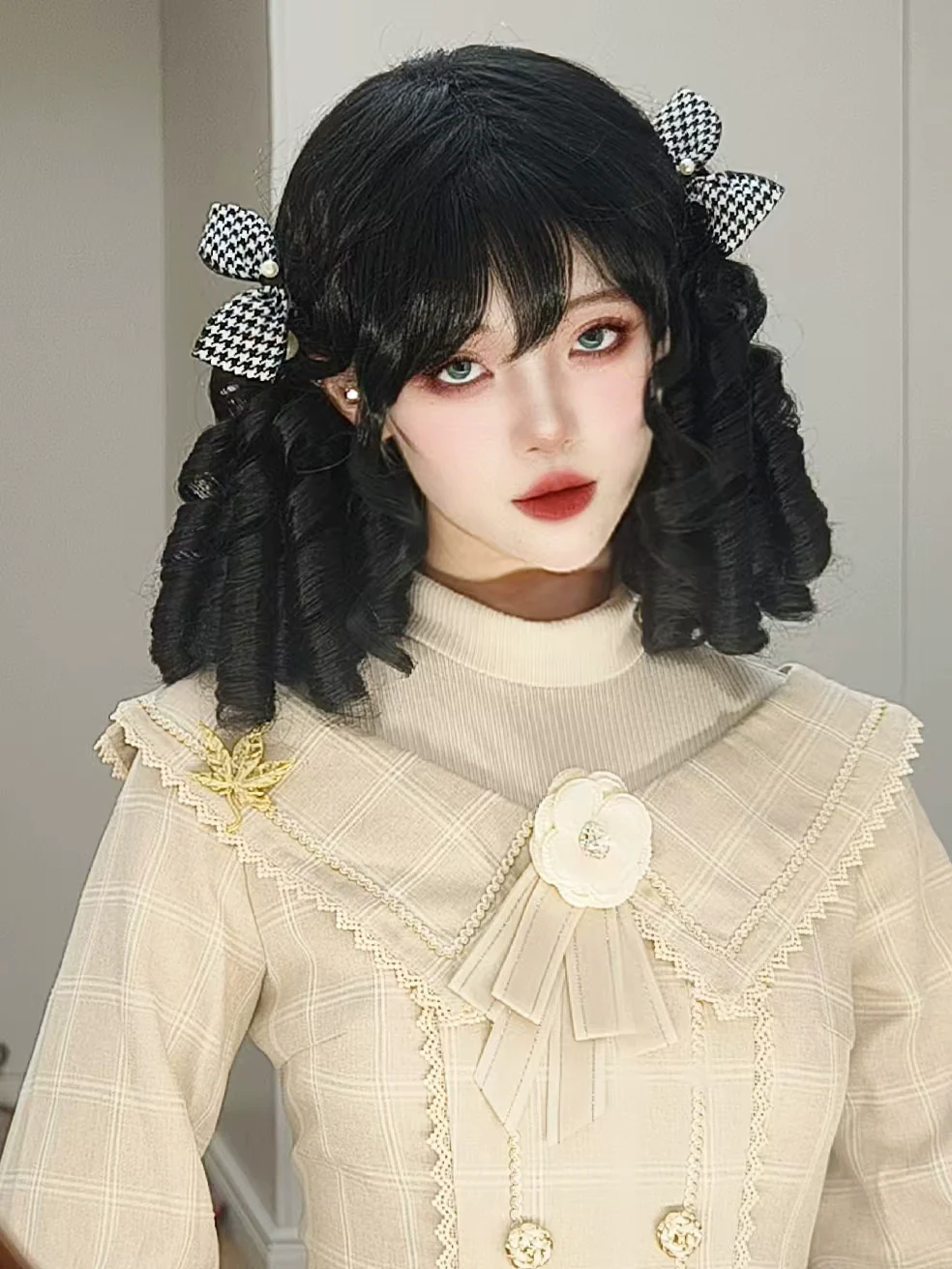 Mabuxi - 33CM Sparkling Lolita Wig Roman Curls Gorgeous Court Wig - Image 4
