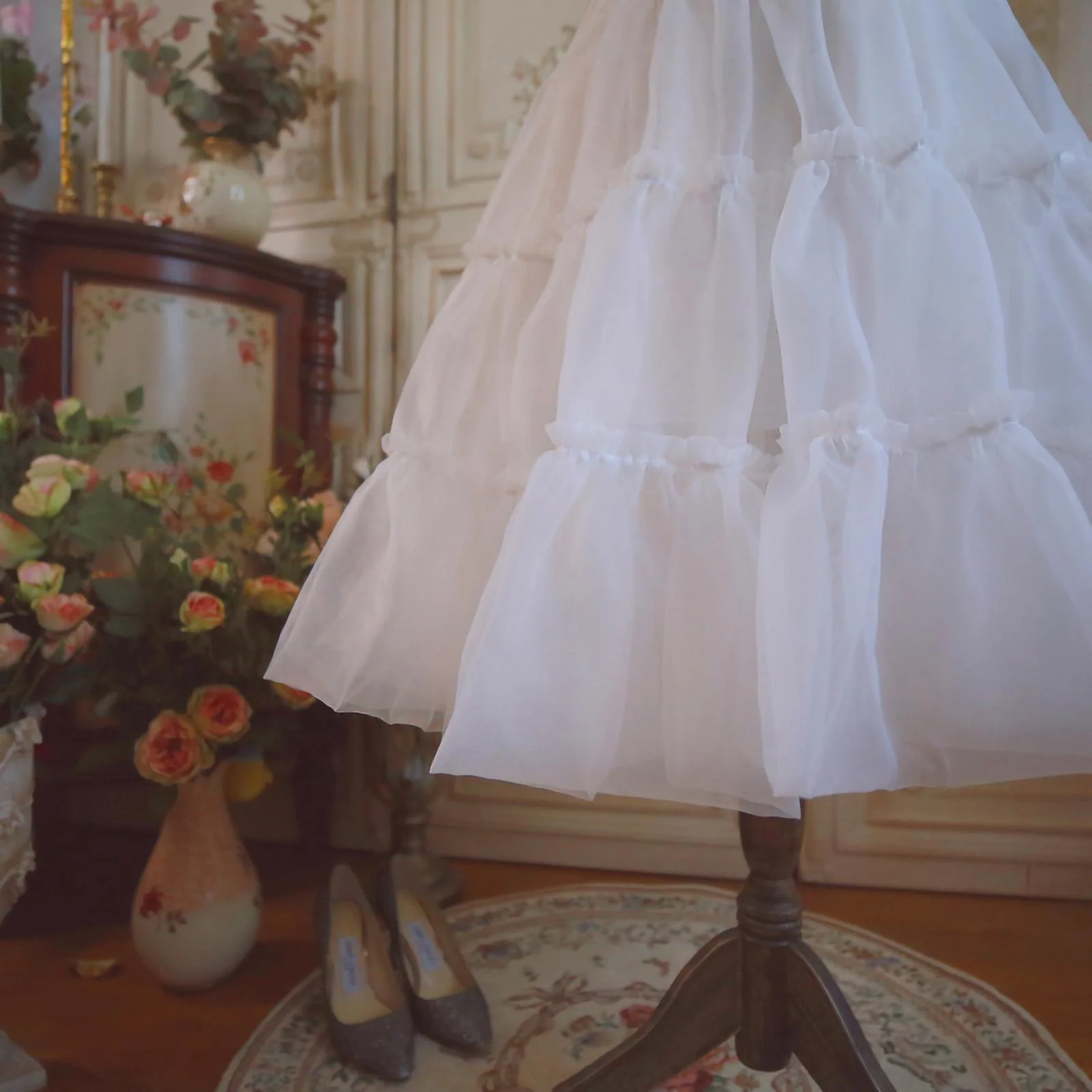 Mini A-line Lolita Petticoat, 23.6" (60 cm), Cotton Lining - Image 3