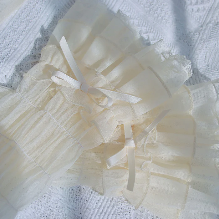 Alice Girl - Cross Maiden - Gothic Lolita Cuffs Puff Arm Sleeves - Image 5