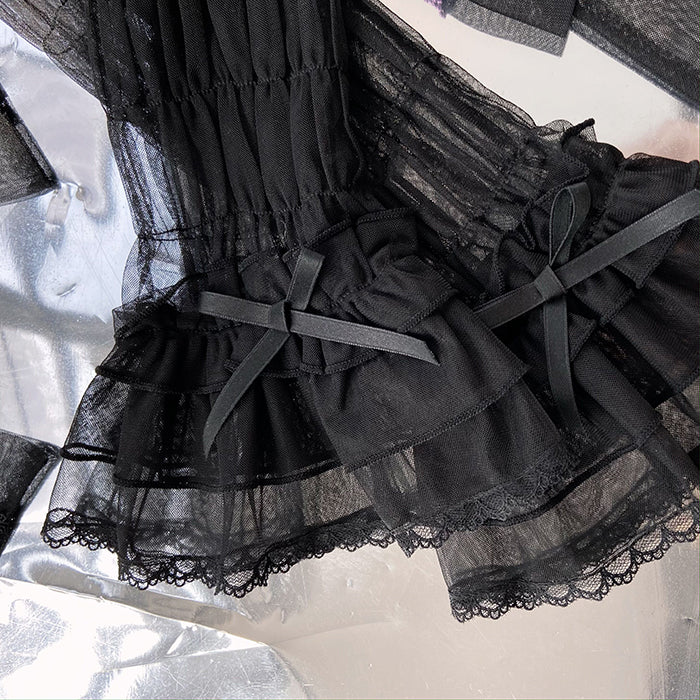 Alice Girl - Cross Maiden - Gothic Lolita Cuffs Puff Arm Sleeves - Image 8