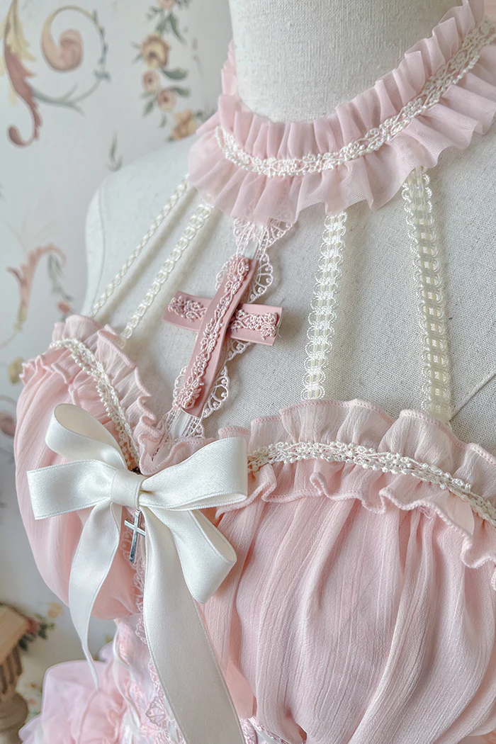 Alice Girl - Cross Maiden - Gothic Lolita Dress, Ballet Halterneck Lolita JSK - Image 14
