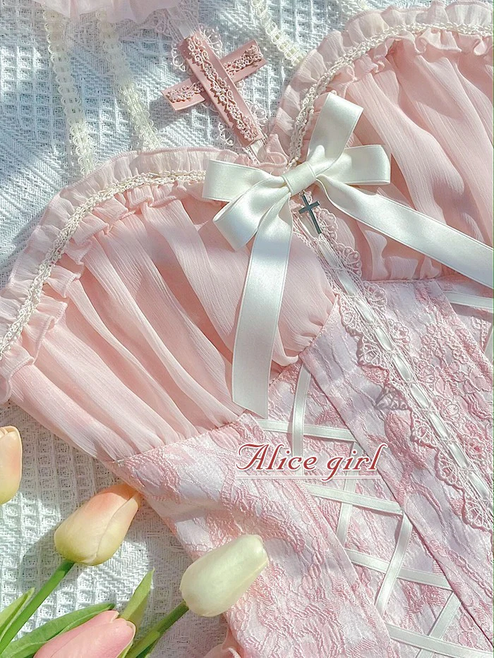 Alice Girl - Cross Maiden - Gothic Lolita Dress, Ballet Halterneck Lolita JSK - Image 16