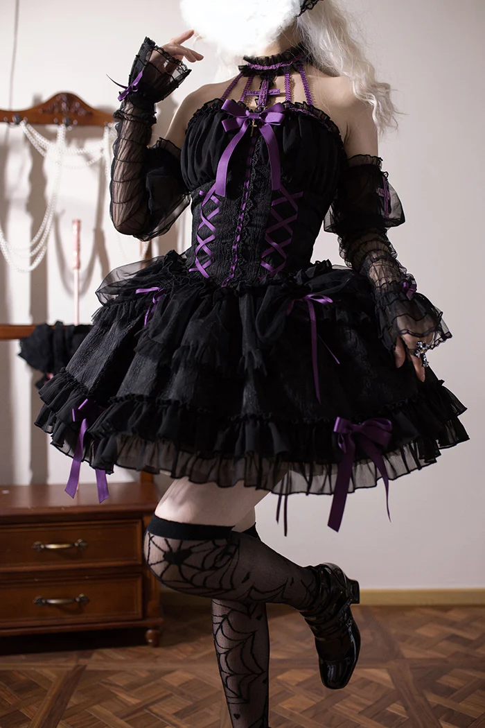 Alice Girl - Cross Maiden - Gothic Lolita Dress, Ballet Halterneck Lolita JSK - Image 20