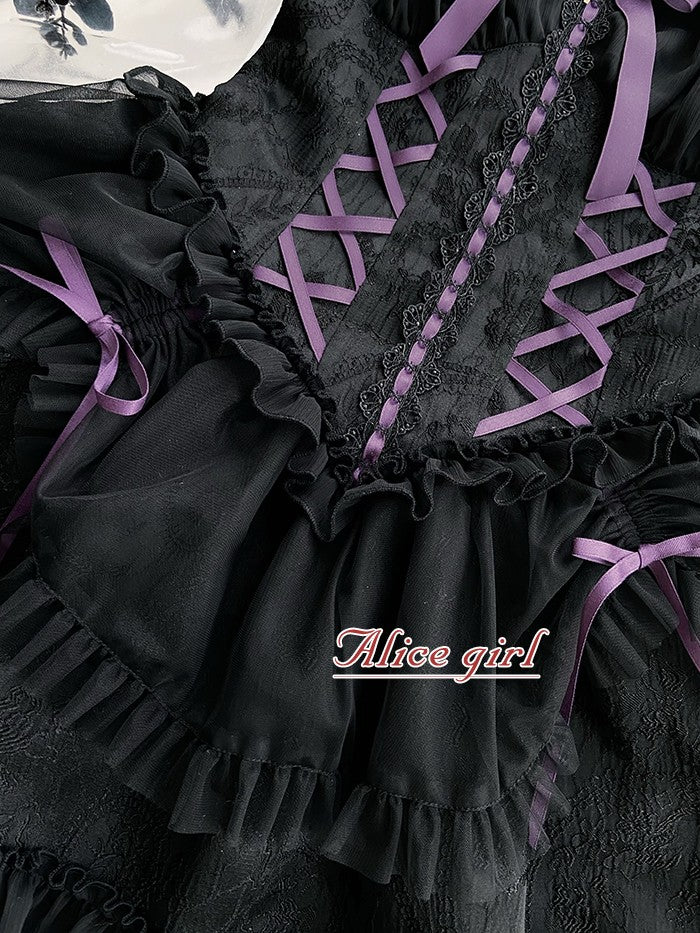 Alice Girl - Cross Maiden - Gothic Lolita Dress, Ballet Halterneck Lolita JSK - Image 29