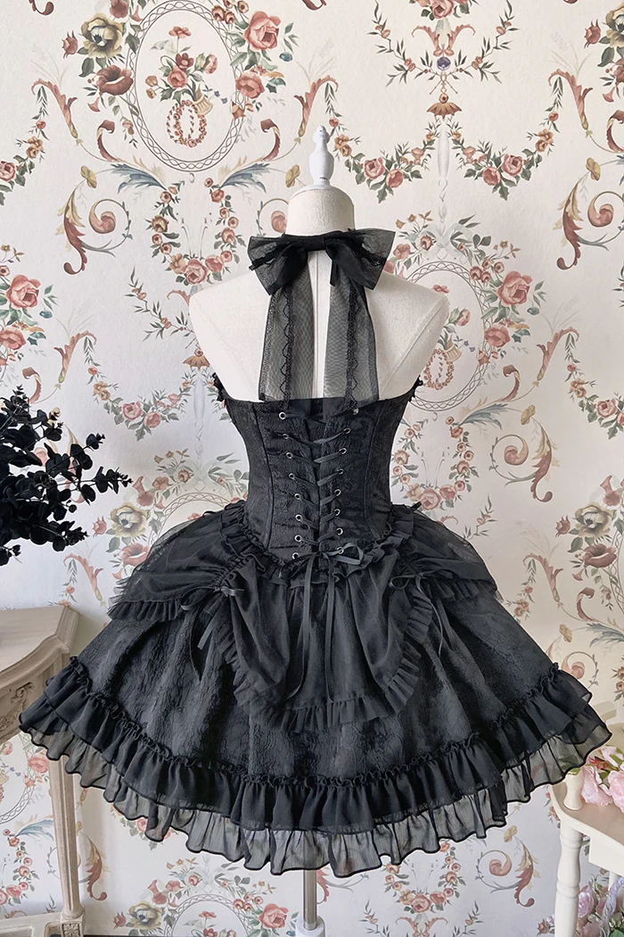 Alice Girl - Cross Maiden - Gothic Lolita Dress, Ballet Halterneck Lolita JSK - Image 33