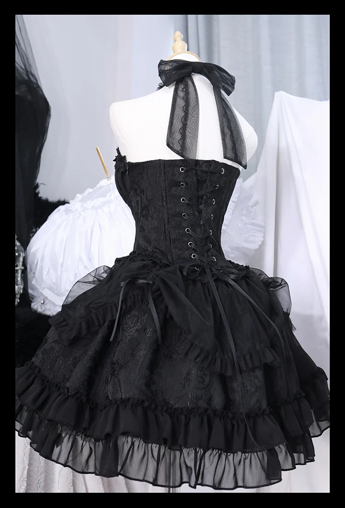 Alice Girl - Cross Maiden - Gothic Lolita Dress, Ballet Halterneck Lolita JSK - Image 35