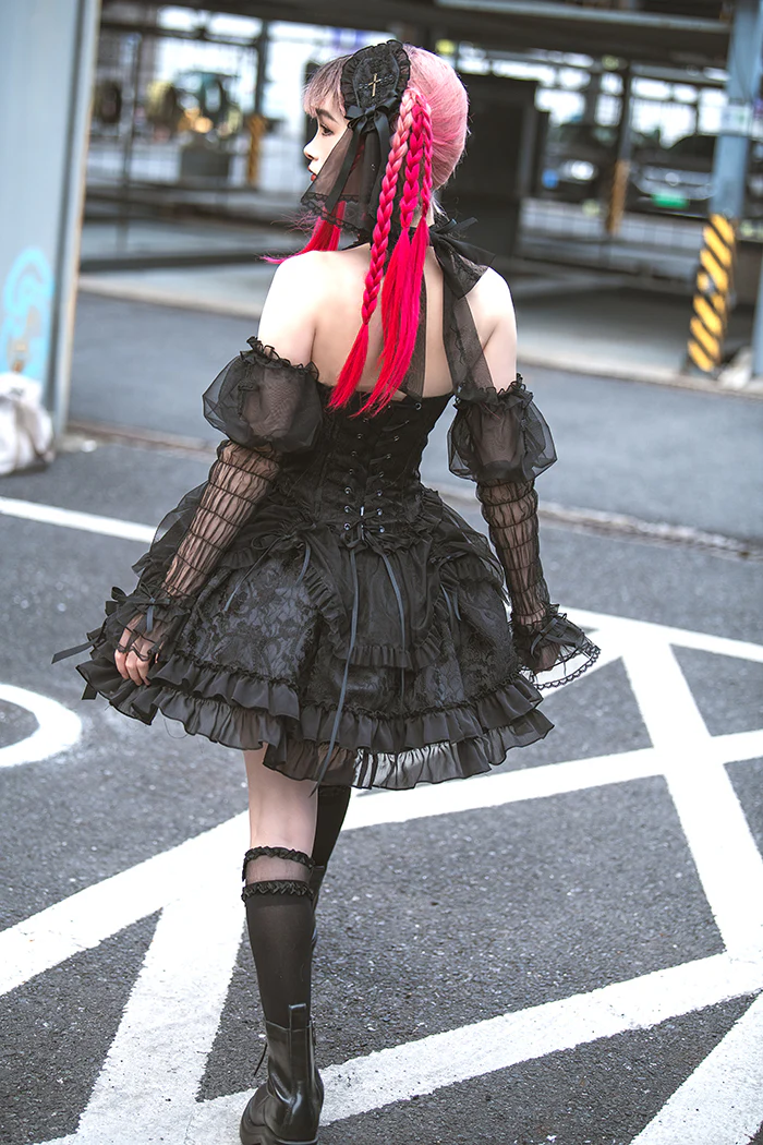 Alice Girl - Cross Maiden - Gothic Lolita Dress, Ballet Halterneck Lolita JSK - Image 37