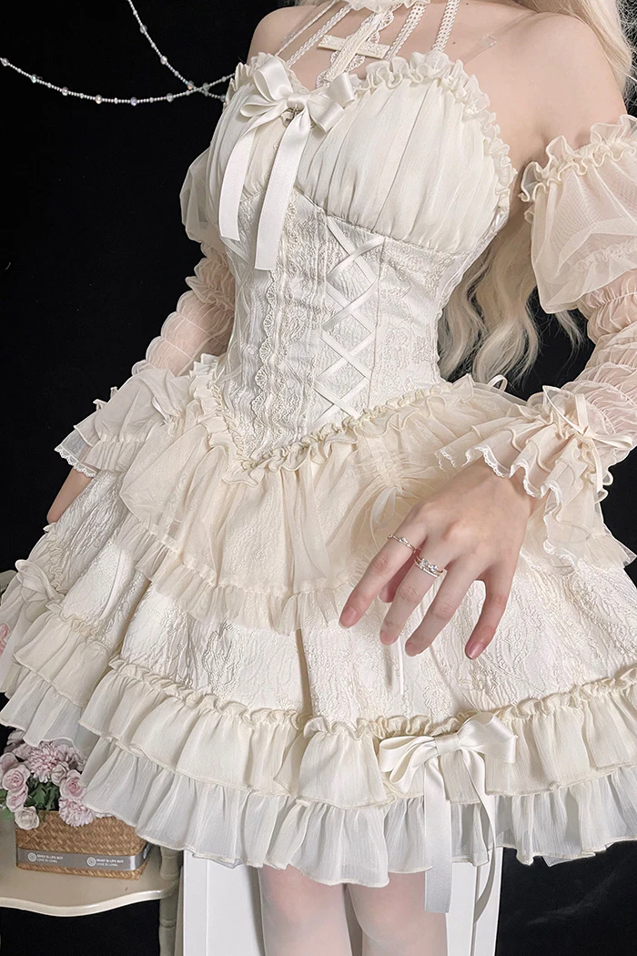 Alice Girl - Cross Maiden - Gothic Lolita Dress, Ballet Halterneck Lolita JSK - Image 41