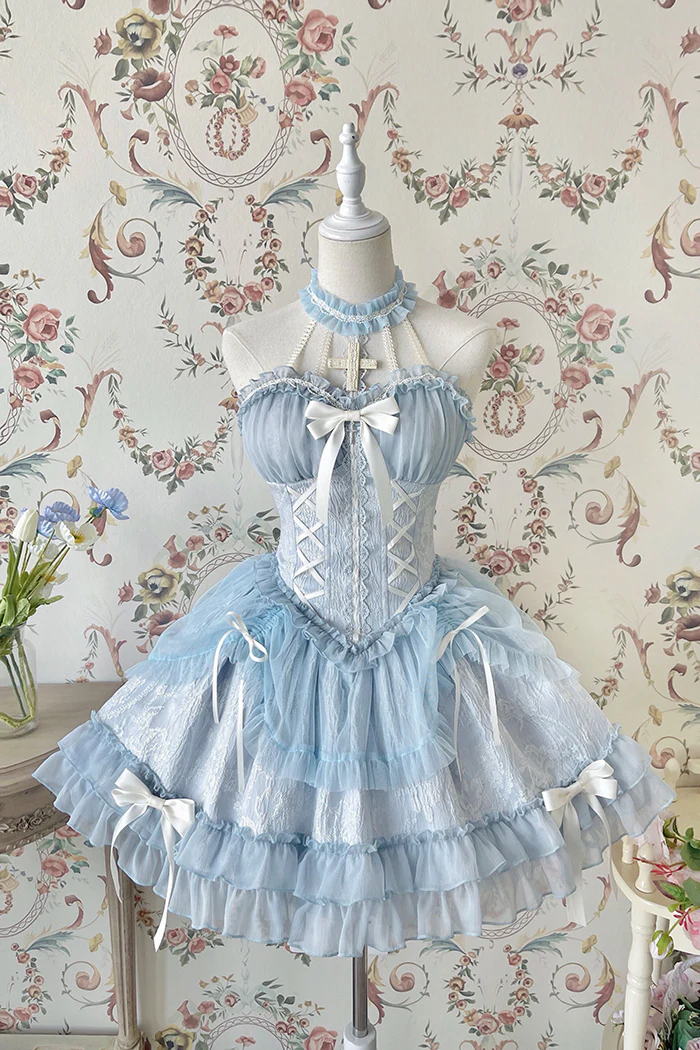 Alice Girl - Cross Maiden - Gothic Lolita Dress, Ballet Halterneck Lolita JSK - Image 50