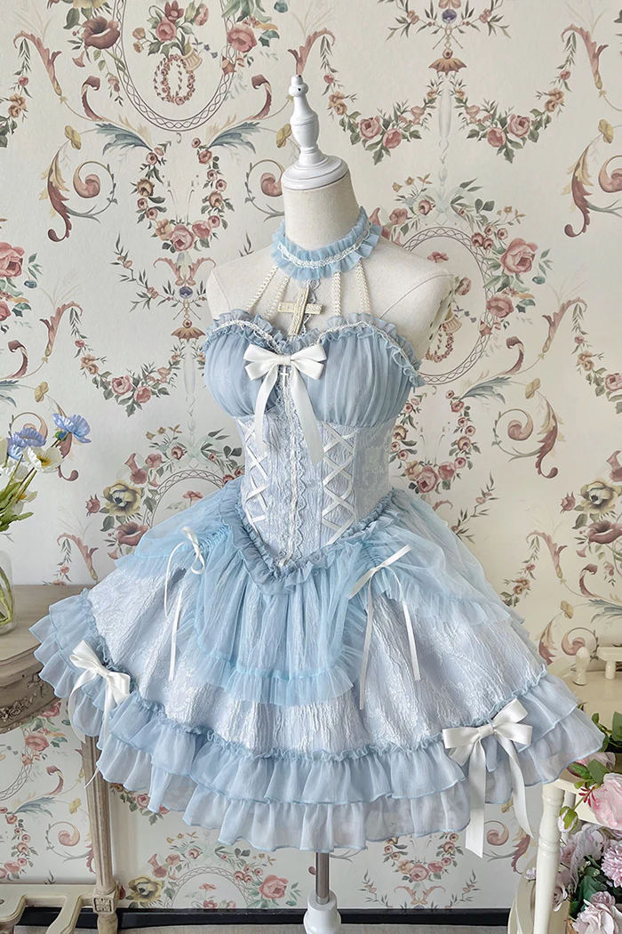 Alice Girl - Cross Maiden - Gothic Lolita Dress, Ballet Halterneck Lolita JSK - Image 52