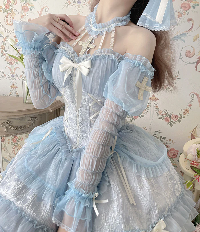 Alice Girl - Cross Maiden - Gothic Lolita Dress, Ballet Halterneck Lolita JSK - Image 56
