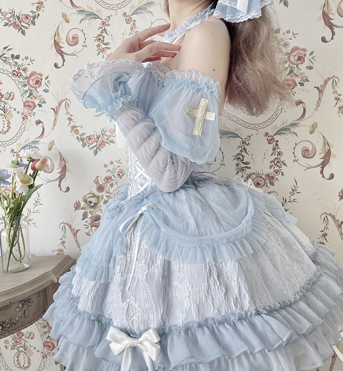 Alice Girl - Cross Maiden - Gothic Lolita Dress, Ballet Halterneck Lolita JSK - Image 57