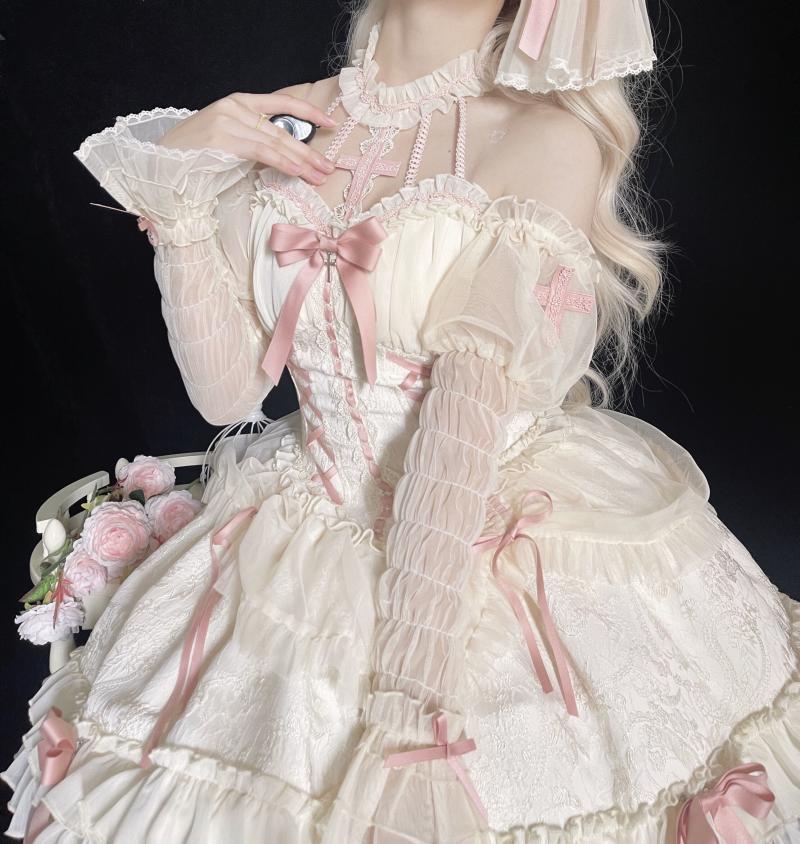 Alice Girl - Cross Maiden - Gothic Lolita Dress, Ballet Halterneck Lolita JSK - Image 63