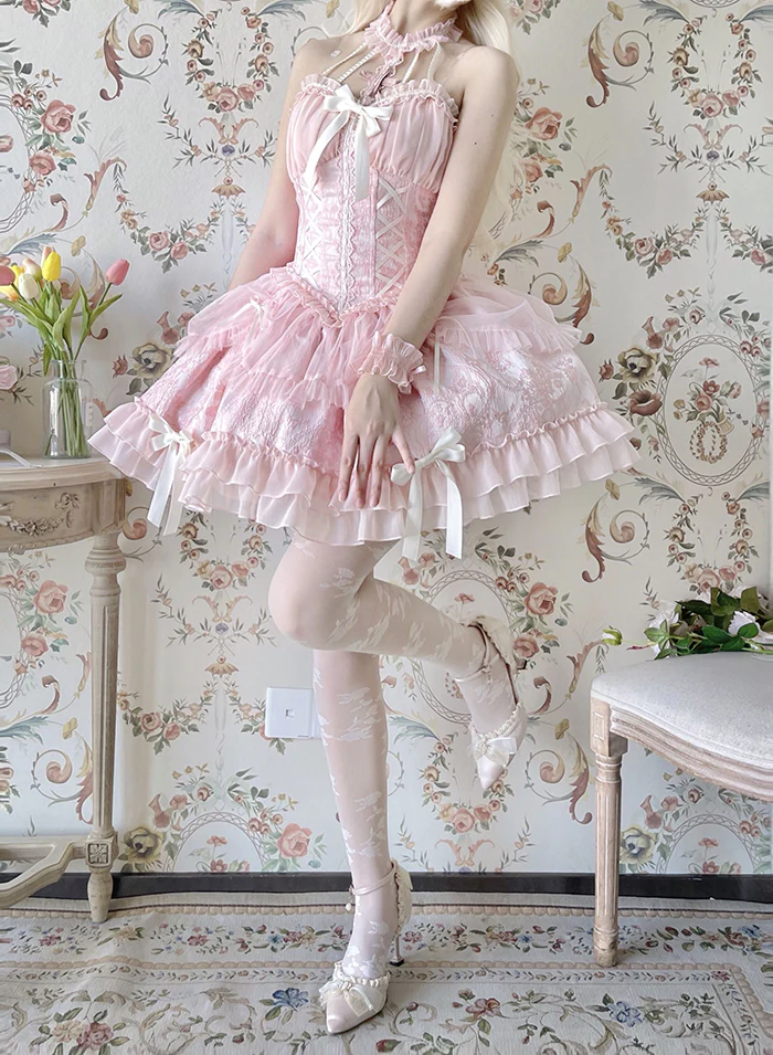 Alice Girl - Cross Maiden - Gothic Lolita Dress, Ballet Halterneck Lolita JSK - Image 70