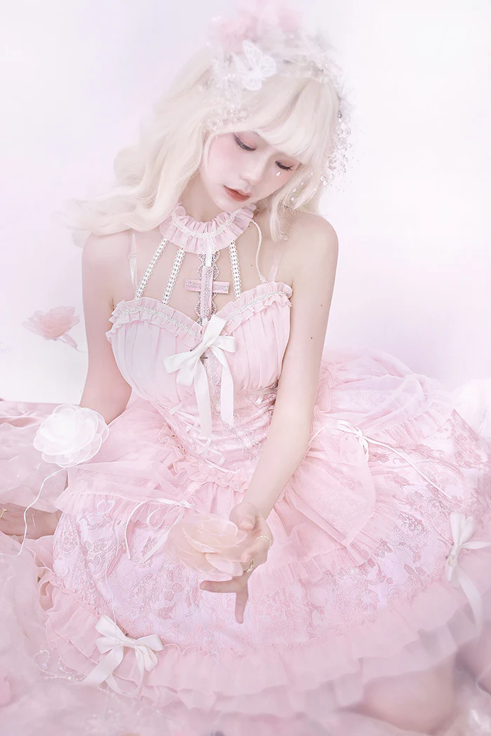 Alice Girl - Cross Maiden - Gothic Lolita Dress, Ballet Halterneck Lolita JSK - Image 72