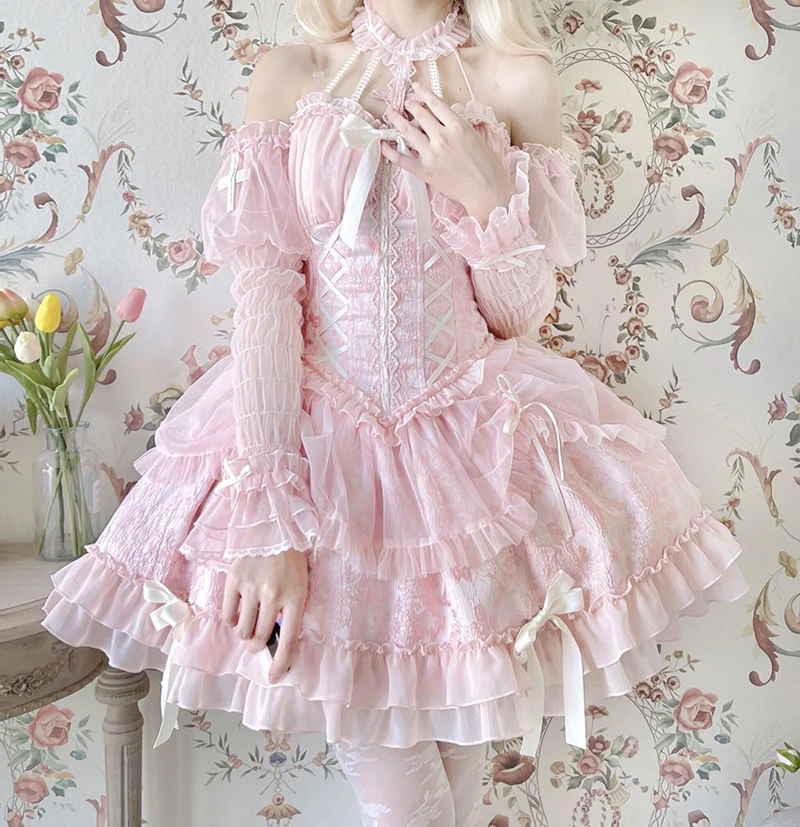 Alice Girl - Cross Maiden - Gothic Lolita Dress, Ballet Halterneck Lolita JSK - Image 8
