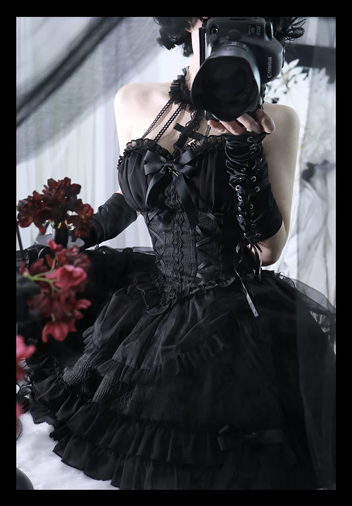 Alice Girl - Cross Maiden - Gothic Lolita Dress, Ballet Halterneck Lolita JSK - Image 81