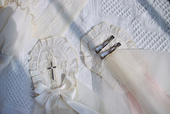 Alice Girl - Cross Maiden - Gothic Lolita Hair Clips Veil Headbow - Image 16