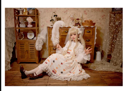Alice's Cherry - Plus Size Lolita Shirt Chiffon Blouse - Image 16