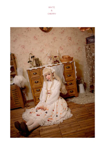 Alice's Cherry - Plus Size Lolita Shirt Chiffon Blouse - Image 18
