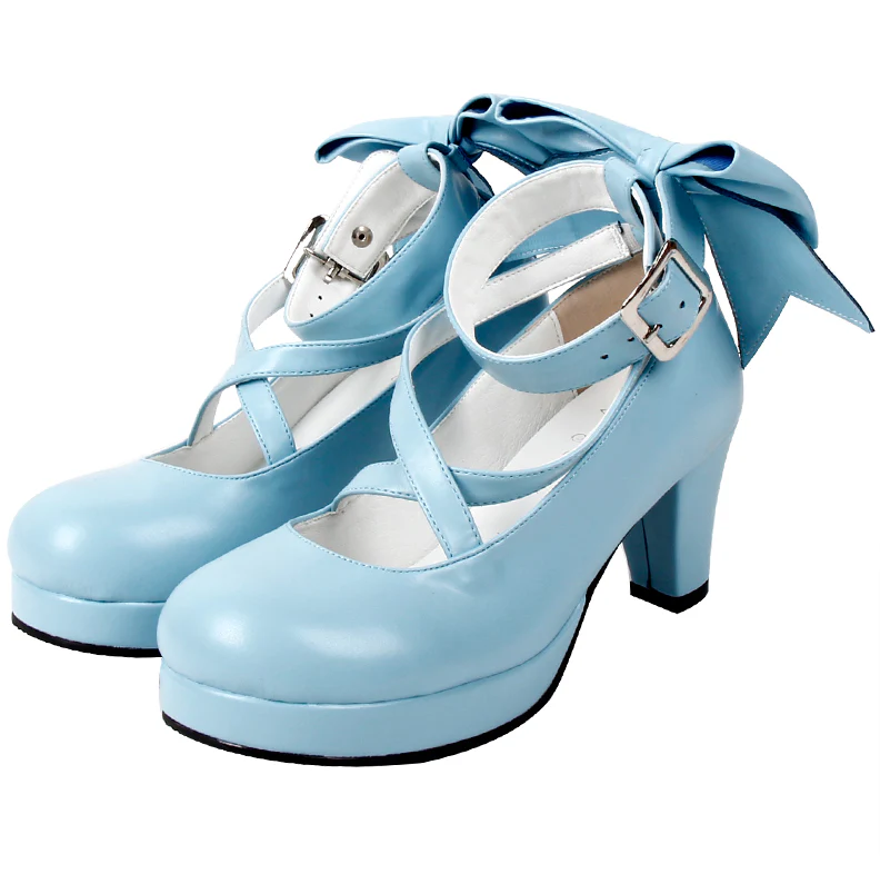 Angelic imprint - Elegant Lolita Shoes Princess Bowknot Lolita Heels Shoes - Image 14