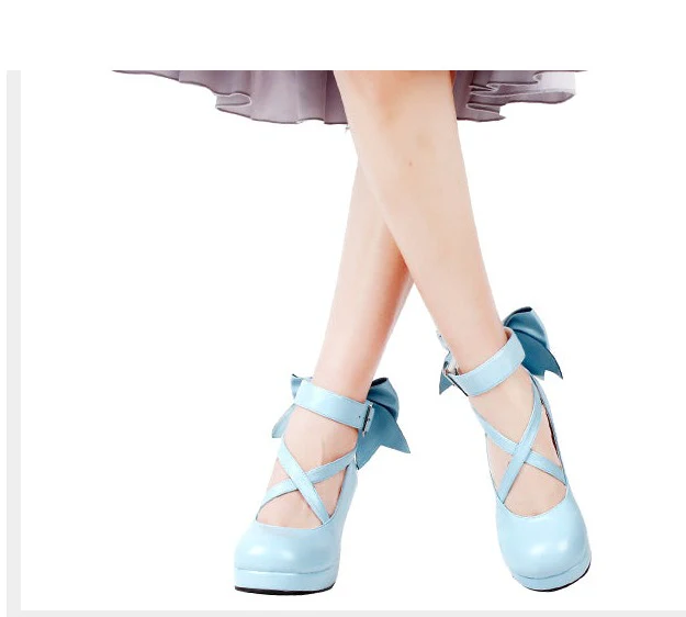 Angelic imprint - Elegant Lolita Shoes Princess Bowknot Lolita Heels Shoes - Image 24