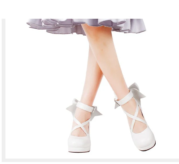 Angelic imprint - Elegant Lolita Shoes Princess Bowknot Lolita Heels Shoes - Image 26