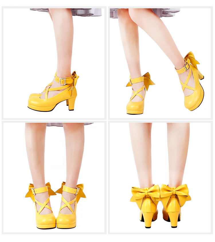Angelic imprint - Elegant Lolita Shoes Princess Bowknot Lolita Heels Shoes - Image 29