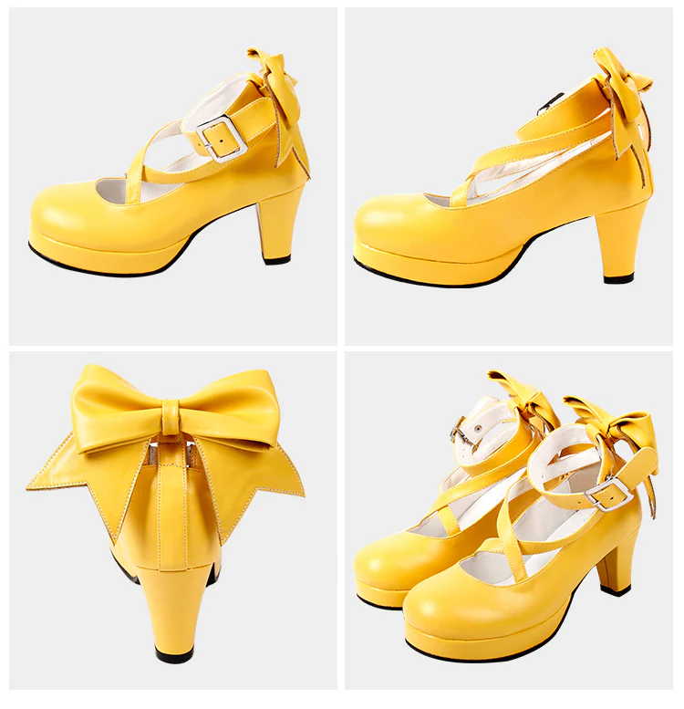 Angelic imprint - Elegant Lolita Shoes Princess Bowknot Lolita Heels Shoes - Image 35