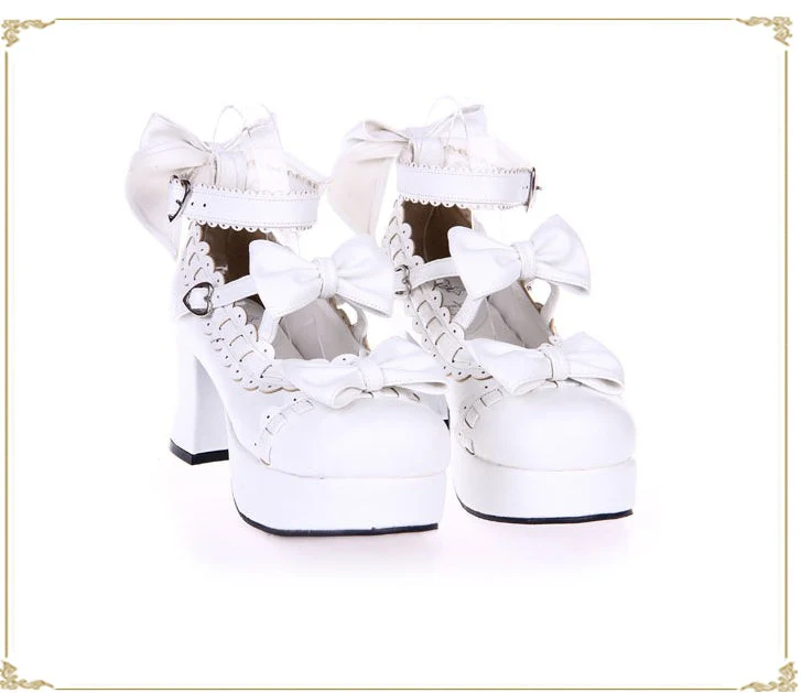 Angelic Imprint - Sweet Handmade Platform Heels Lolita Shoes - Image 5