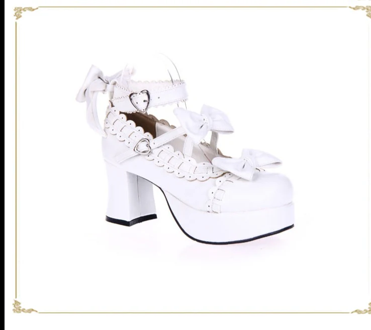 Angelic Imprint - Sweet Handmade Platform Heels Lolita Shoes - Image 6