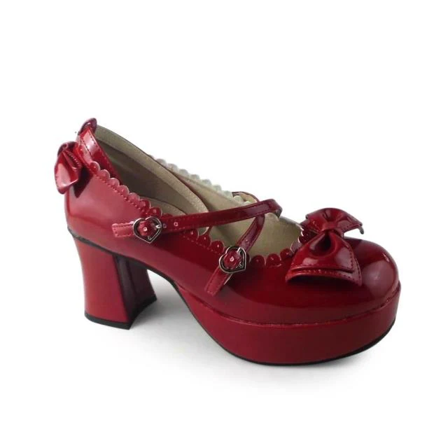 Antaina - Sweet Chunky Heels Lolita Shoes Size 41-44 - Image 105