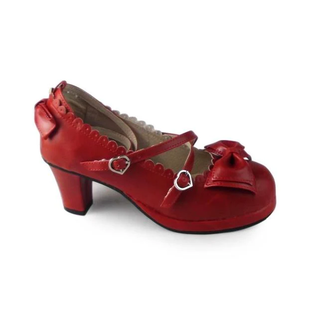Antaina - Sweet Chunky Heels Lolita Shoes Size 41-44 - Image 106