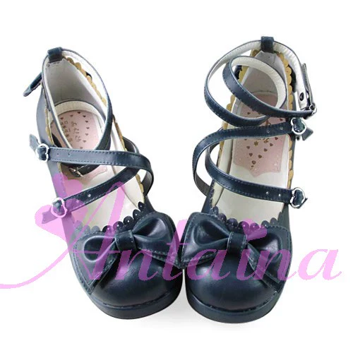 Antaina - Sweet Chunky Heels Lolita Shoes Size 41-44 - Image 33