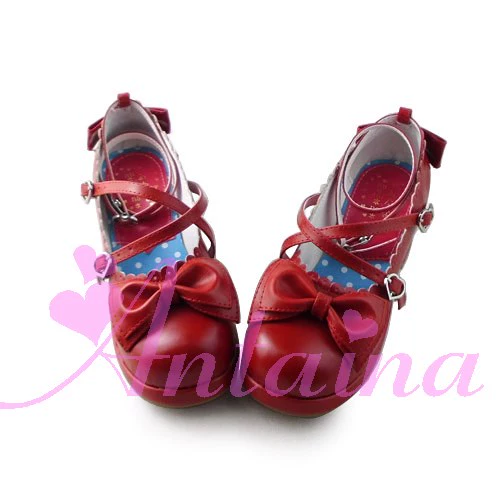 Antaina - Sweet Chunky Heels Lolita Shoes Size 41-44 - Image 34