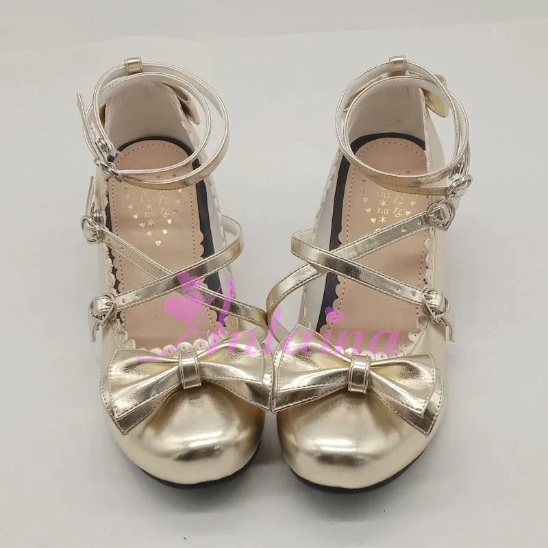 Antaina - Sweet Chunky Heels Lolita Shoes Size 41-44 - Image 39
