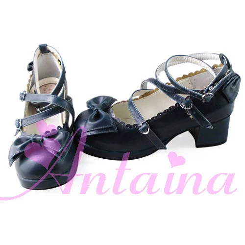 Antaina - Sweet Chunky Heels Lolita Shoes Size 41-44 - Image 84