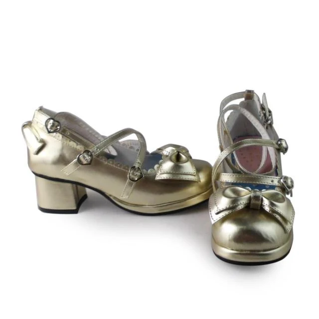 Antaina - Sweet Chunky Heels Lolita Shoes Size 41-44 - Image 93