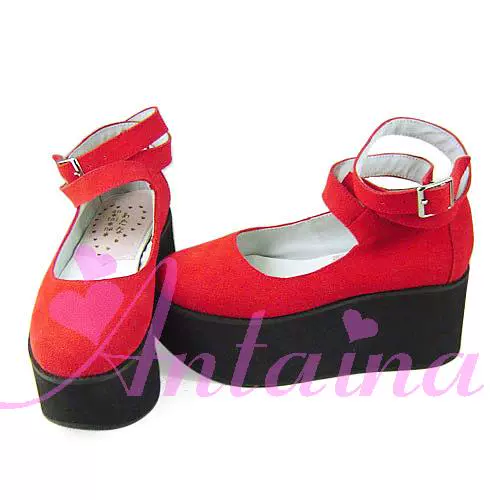 Antaina - Punk Lolita High Platforms Shoes Lolita Ankle Strap Shoes - Image 18