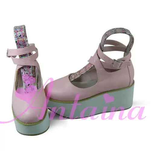 Antaina - Punk Lolita High Platforms Shoes Lolita Ankle Strap Shoes - Image 37