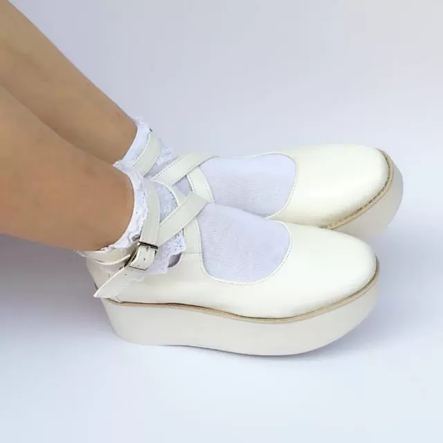 Antaina - Punk Lolita High Platforms Shoes Lolita Ankle Strap Shoes - Image 4