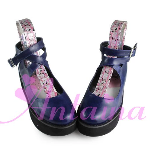 Antaina - Punk Lolita High Platforms Shoes Lolita Ankle Strap Shoes - Image 40