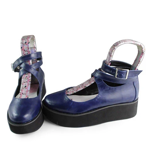 Antaina - Punk Lolita High Platforms Shoes Lolita Ankle Strap Shoes - Image 43