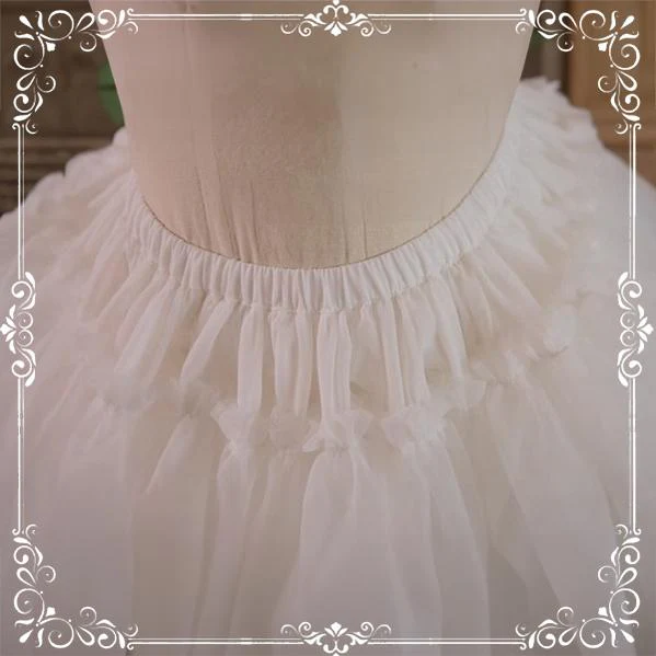 Super Puffy A-Line Lolita Petticoat, 18" (45cm) Length, Cotton Lining - Image 6
