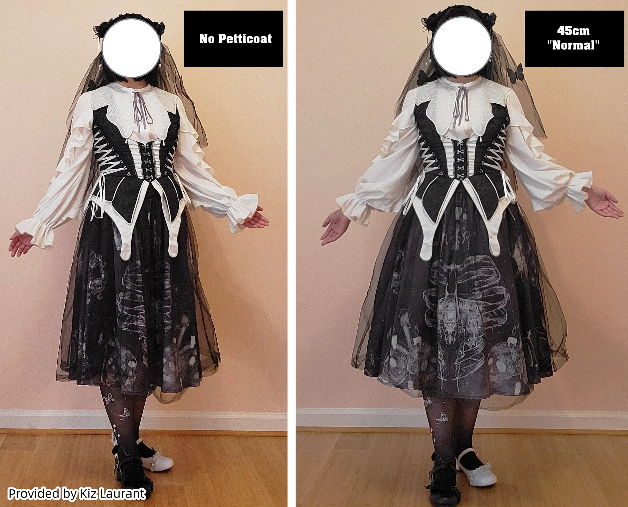 Dailywear A-Line Lolita Petticoat, 18" (45cm), Cotton Lining - Image 14
