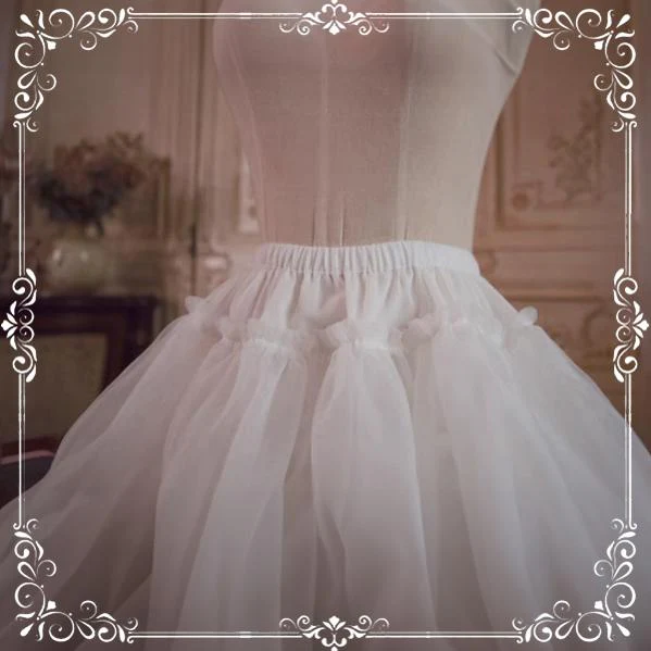 Dailywear A-Line Lolita Petticoat, 18" (45cm), Cotton Lining - Image 3