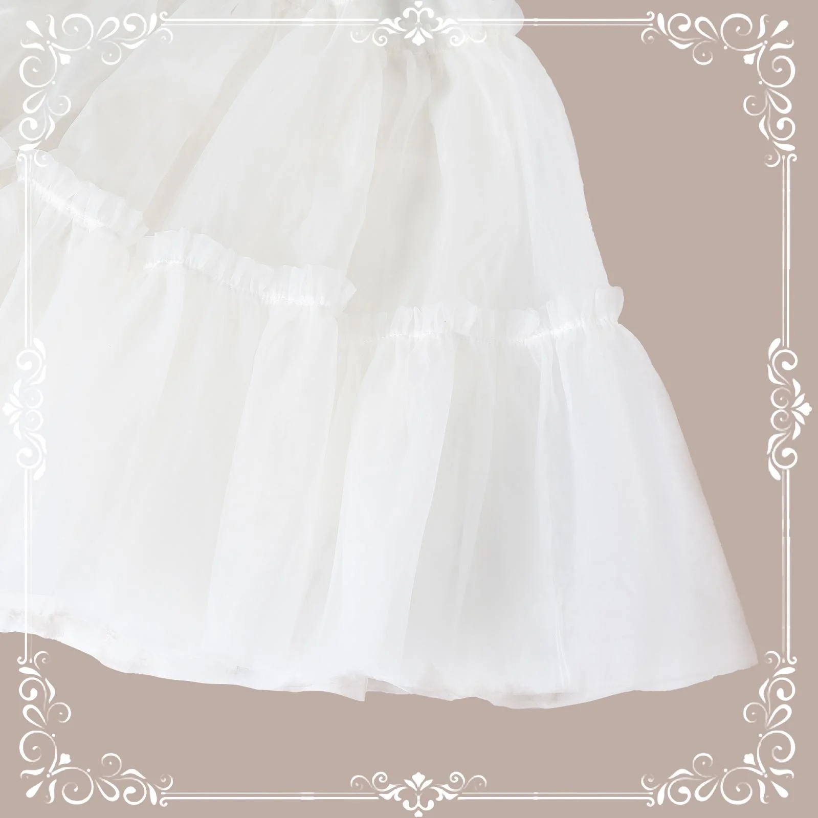 Dailywear A-Line Lolita Petticoat, 18" (45cm), Cotton Lining - Image 5