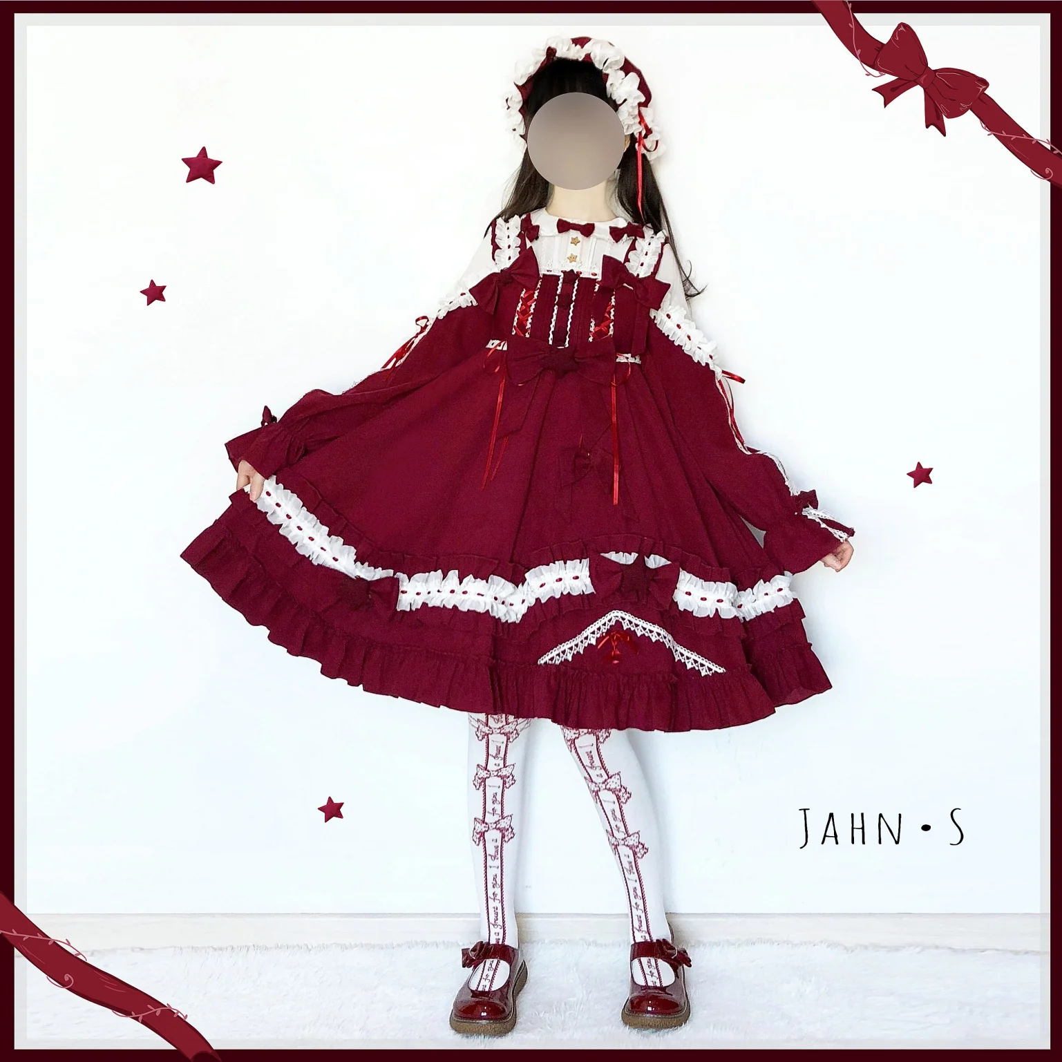 Aurora Kiss - Daily Lolita Winter Dress, Long Sleeve - Image 10