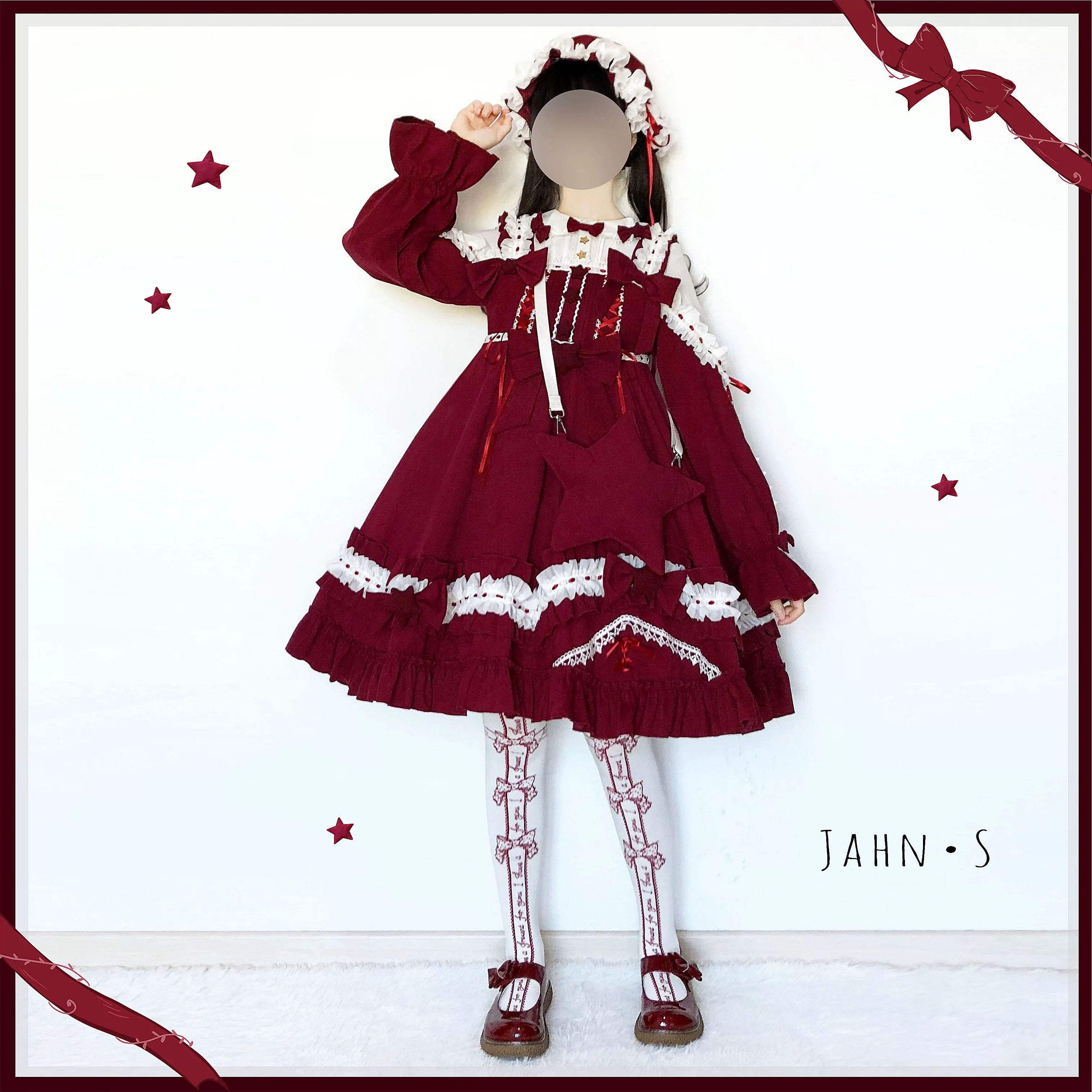 Aurora Kiss - Daily Lolita Winter Dress, Long Sleeve - Image 3